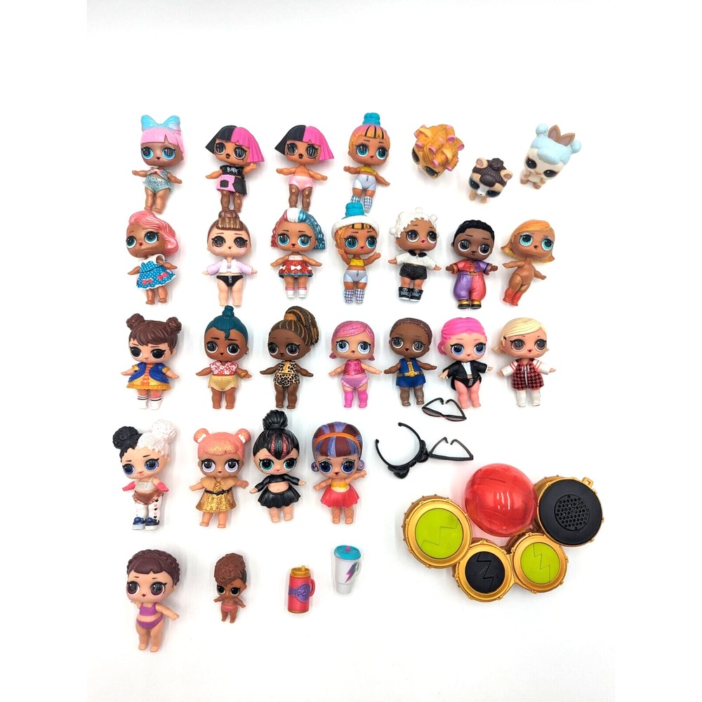 Lot of 28 LOL Surprise Dolls Pets‎ Little Figures Some Accessories